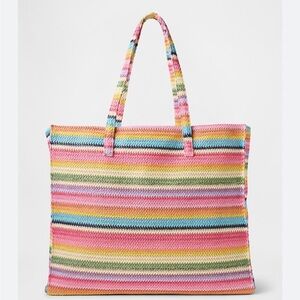 GAP Multicolor Striped Tote Bag